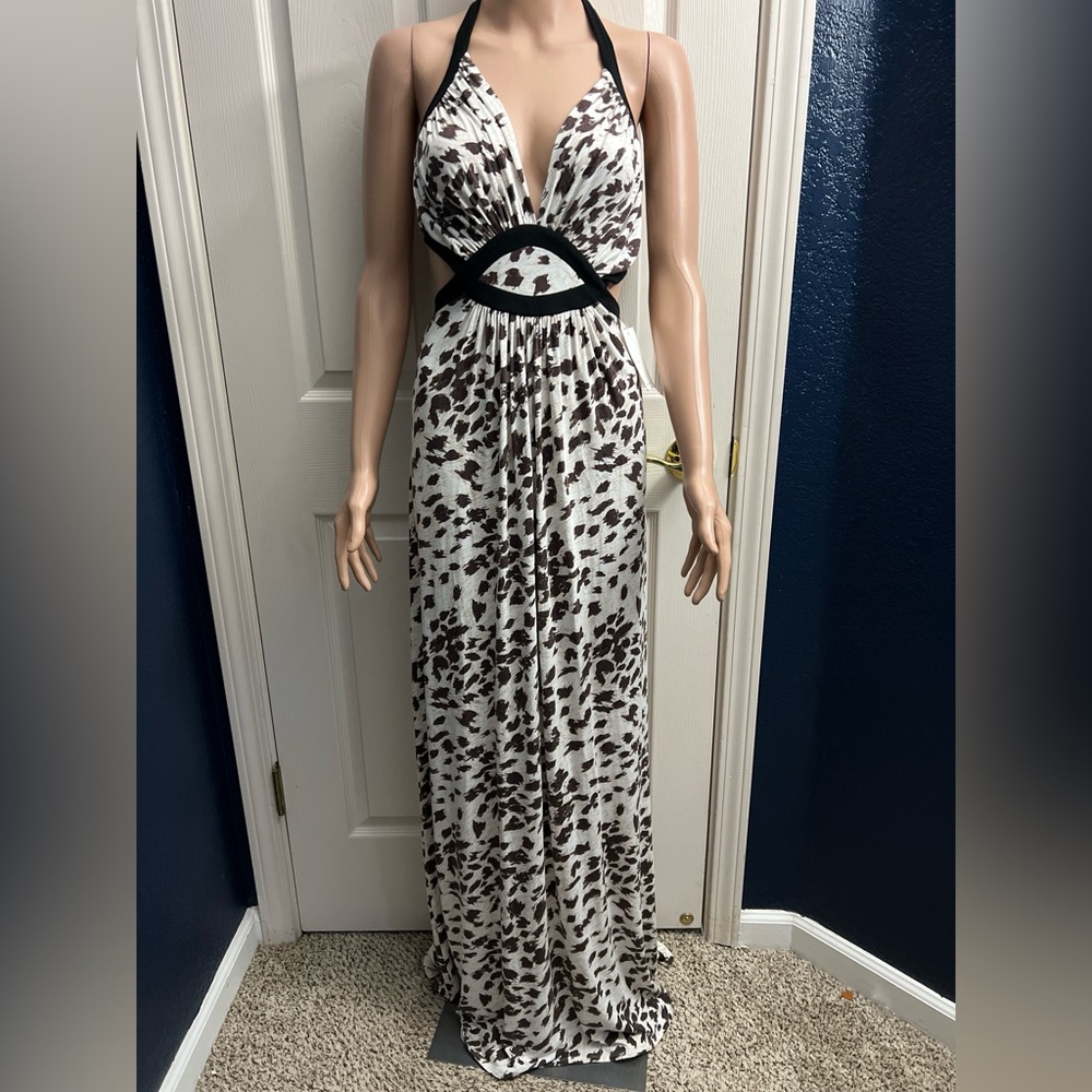 Tart Collections Black and White Patterned Maxi Dress